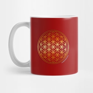 Golden Flower of Life Mug